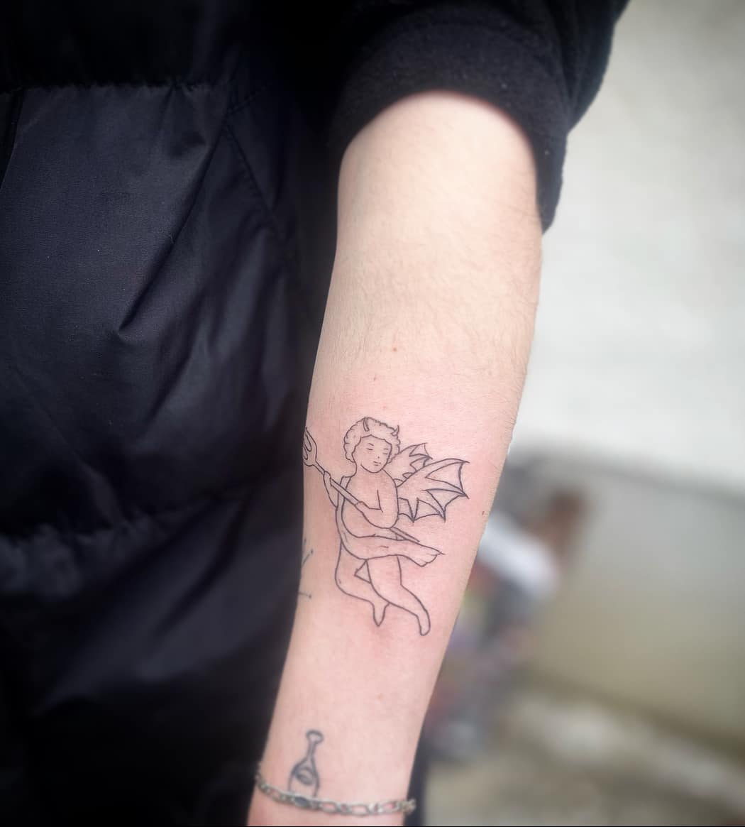 Tatouage floral delicat